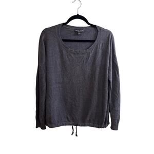 Barefoot Dreams Sweater Womens Large Gray CozyChic Ultra Lite Slouchy Pullover